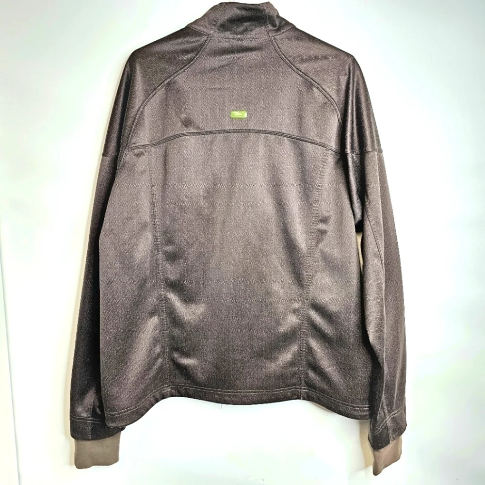 Lululemon Men's Brown Fleece Lined Soft Shell Performance / Bomber Jacket - Picture 3 of 12